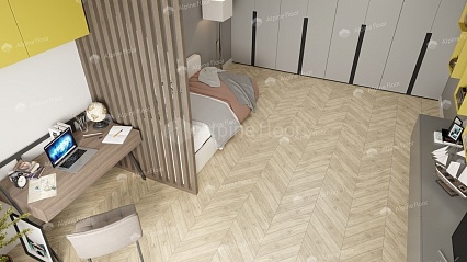 Виниловый ламинат Alpine Floor Chevron Alpine LVT Сонома 555x127x2.5 мм, ECO 20-7A