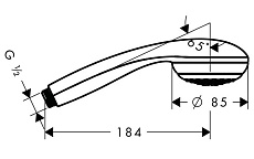 Душевая лейка Hansgrohe Crometta 28585000