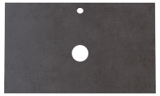 Столешница под раковину 1MarKa Grunge Loft 80 см бетон темно-серый