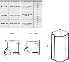 Душевой уголок Ravak Pivot PSKK3-100