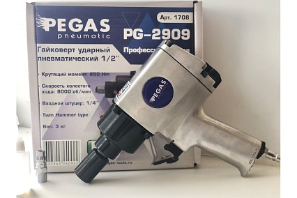 Ударный пневматический гайковерт Pegas Pneumatic 1/2 PG-2909 1708