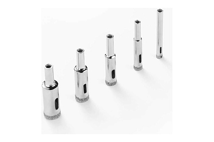 Набор алмазных коронок DHS01 по стеклу и керамике (6-50 мм; 15pcs) Deko 065-0541
