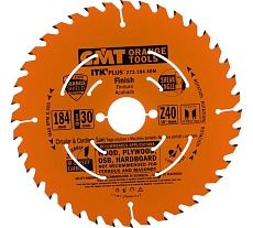 Диск пильный по дереву (184х30х1,7/1,1 мм; Z40) CMT 272.184.40M