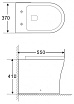 Приставной унитаз BelBagno Ancona BB1224CBR-P