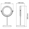 Зеркало косметическое WasserKRAFT K-1003 двухстороннее, увеличительное 