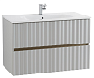 Мебель для ванной Art&Max Elegant 100 см, LED подсветка, светло-серый