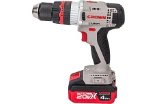 Аккумуляторная ударная дрель-шуруповерт Crown CT21075HMX-4 BMC