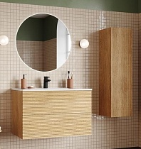 Мебель для ванной Iddis Bild 80 см дуб светлый