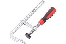 Цельнометаллическая струбцина с защитными колпачками REKON RF07-160-60 с эргономичной рукояткой из пластика 058202