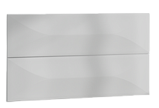 Фасад подвесной тумбы Marka One Mix 60 см для 2 ящ Brio, акрил, белый
