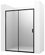 Душевая дверь Ambassador Forsa 110x200 17021217AB прозрачная, чёрный