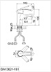Смеситель для раковины D&K Rhein Valerius DA1362141 хром