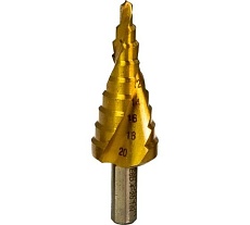 Ступенчатое сверло 4-20 мм HSS-TiN Euroboor ESD.420