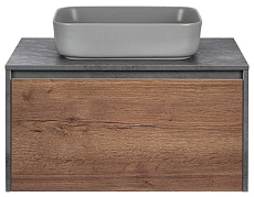 Тумба со столешницей Vincea Mesa 80 см T.Oak + Beton