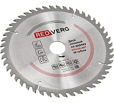 Диск пильный по дереву твердосплавный (210х30/20/16 мм; 48 зубьев) Redverg 6621227