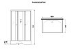 Душевая кабина Niagara Promo P100/80/26Q/MT/BK 100x80 стекло матовое, без крыши и г/м