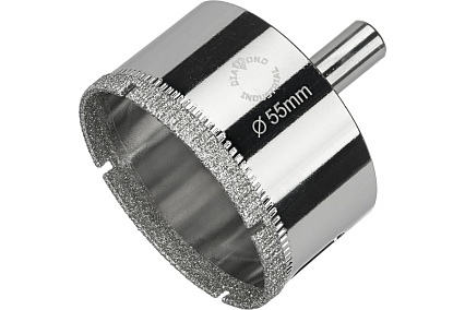 Коронка алмазная по керамике, плитке и стеклу 55 мм Diamond Industrial DIDCBC055
