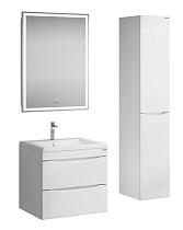 Мебель для ванной Grossman Виста 50 см белый глянец