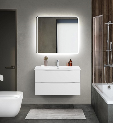 Мебель для ванной BelBagno Marino-Cer-Mini 90 см Bianco Opaco