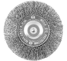 Кордщетка стальная плоская для дрели 100 мм MONOGRAM 106-892