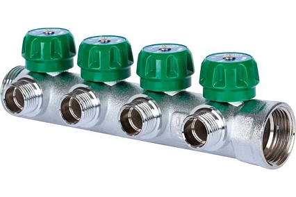 Регулирующий коллектор STOUT 3/4, 4 отвода 1/2 SMB-6850-341204 RG008UJDJ4DB26