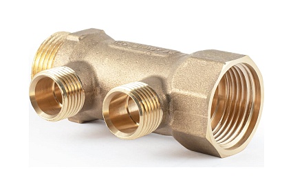 Коллектор латунный PROFACTOR в/н 1" х 2 вых 1/2" нар PF MF 263.2
