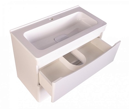 Тумба с раковиной Style Line Бергамо мини Люкс Plus 70 см подвесная