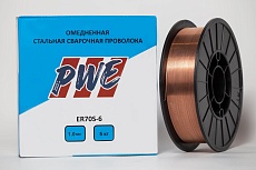 Омедненная проволока PWE ER70S-6 1 мм, 5 кг Plazweld PWE1005