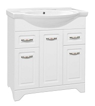 Тумба с раковиной Style Line Олеандр-2 75 см белый