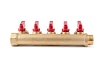 Коллектор с шаровыми кранами PROFACTOR в/н 3/4" х 5 вых 16 цанга PF MVP 266.5