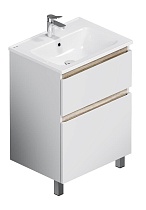 Тумба с раковиной Am.Pm X-Joy 60 см напольная, белый глянец