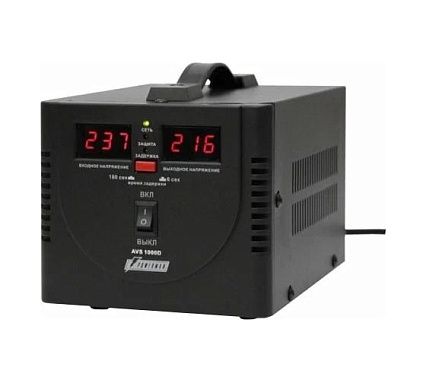 Стабилизатор напряжения AVS 1000 E Black Powerman 6187950