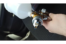Пневматический краскопульт Intertool форсунка 1.5мм, бачок 600 мл, PT-0110