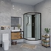 Душевая кабина Niagara NG 6701-14BK 90x90 стекло прозрачное, профиль черный, без крыши