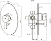 Смеситель для душа Am.Pm Awe F1585000 встраиваемый