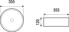 Раковина WeltWasser ELBACH 3134 35.5 см, 10000003854 белый глянец