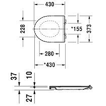 Крышка-сиденье Duravit DuraStyle Basic SoftClose 0020790000