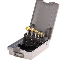 Набор зенковок 90 градусов, 6.3-20.5 мм, HSS-G TiN, 6 шт RUKO 102152TRO