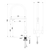 Смеситель для кухни Oliveeka OL-458009-BG с подкл. к фильтру, золото матовое