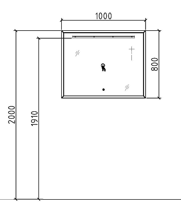 Мебель для ванной Orans BC-0903-1000 100 см Dark Grey/White Marble