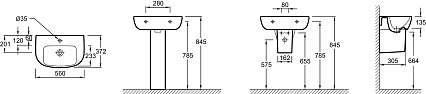 Раковина Jacob Delafon Odeon Up E4755G-00 56 см