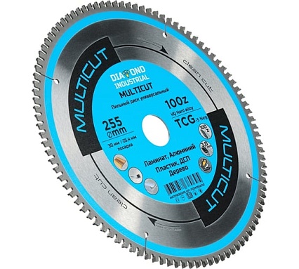Диск пильный по мультиматериалам Multicut 255x30/25,4 мм, Z=100 TCG Diamond Industrial DIDM255Z100