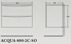 Тумба с раковиной BelBagno Acqua 80 см Bianco Lucido