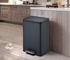 Ведро WeltWasser WW GOLF BL 6L черный матовый 10000013374
