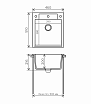 Кухонная мойка Polygran Argo-460 серый № 14 46 см