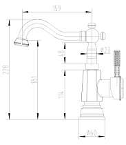 Смеситель для кухни Lemark Jasmine LM6604ORB черная бронза