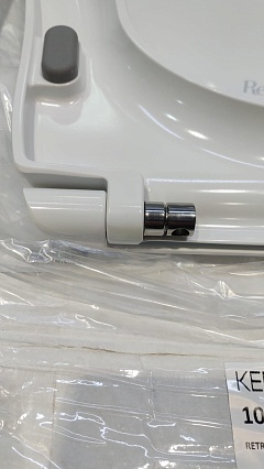 Крышка-сиденье Kerasan Retro 108801N с микролифтом, белый/хром