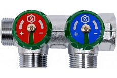 Регулирующий коллектор STOUT 3/4, 2 отвода 3/4ЕК SMB-6850-343402 RG008UJF3O1AHM