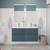 Тумба с раковиной BelBagno Uno 120 см, 4 ящика, Голубой матовый
