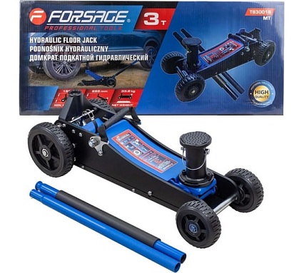 Домкрат подкатной гидравлический 3т (h min 155мм, h max 695мм) Forsage F-T830018 MT(57714)